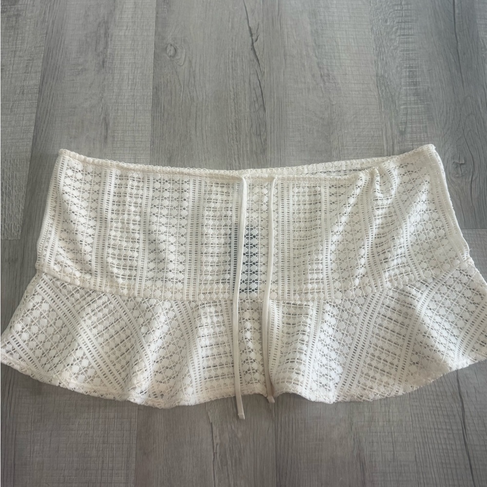 Wild Fable Cream  Swim Skirt Cover up
